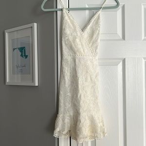 White lace dress